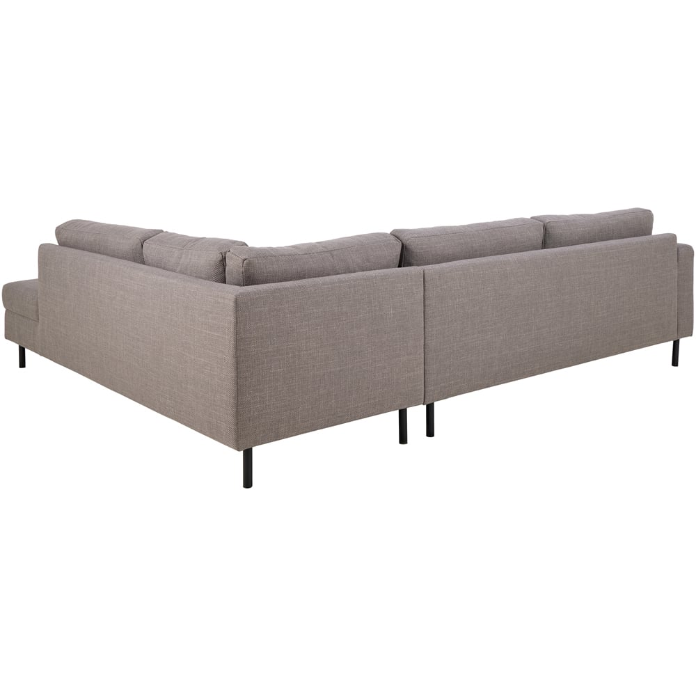 Florence Omaha 5 Seater Light Grey and Brown Right Hand Facing Corner Sofa Image 3
