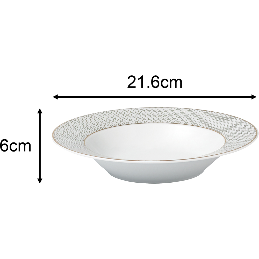 Waterside Premium Diamond White 20 Piece Dinner Set Image 8