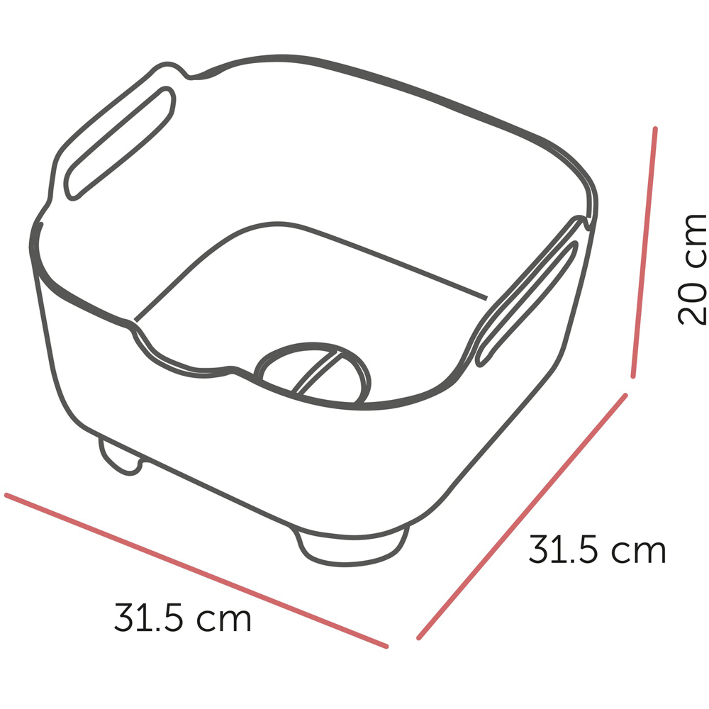 ReBorn Stone Effect Deep Washing Up Bowl with Handles 9L Image 9