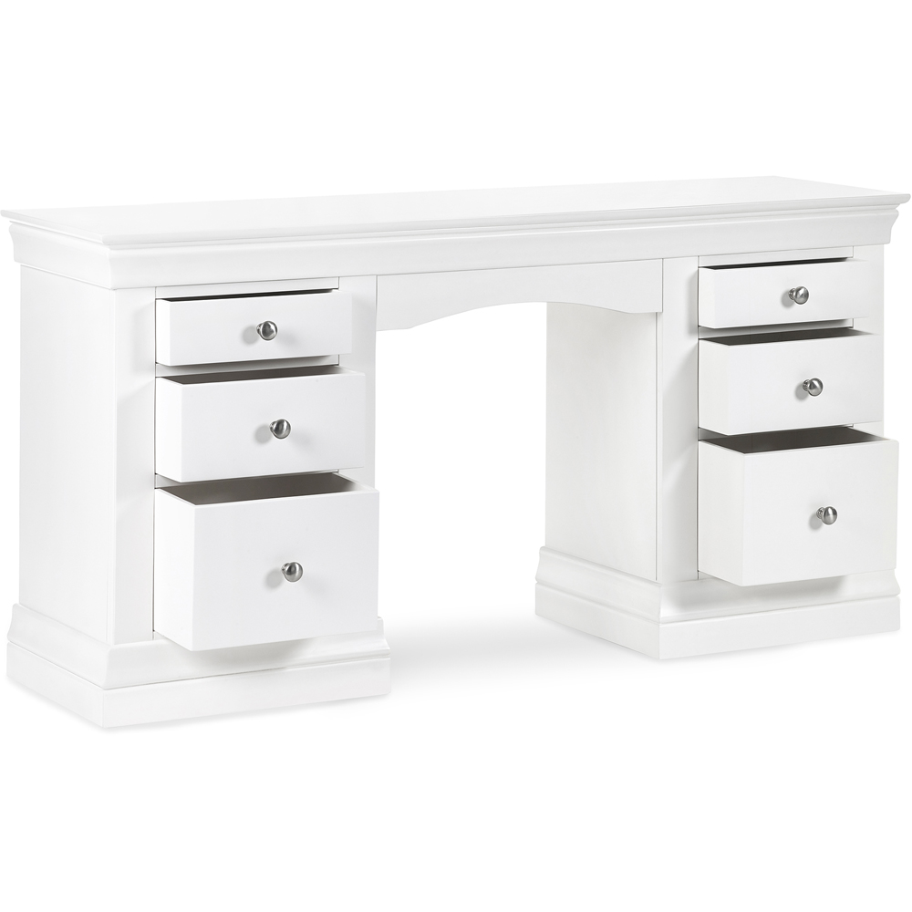 Julian Bowen Clermont Surf White Dressing Table Image 4
