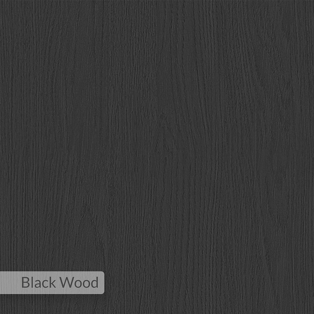 Decortie Dalma Black Wooden Dining Table with Plywood Top Image 7