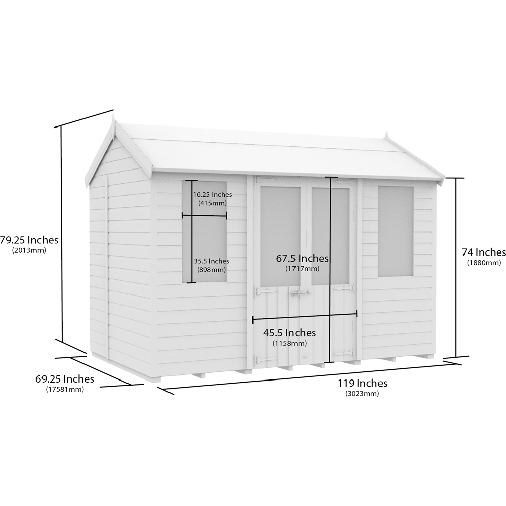 DIY Sheds 10 x 6ft Tongue and Groove Timber Apex Summerhouse Image 9
