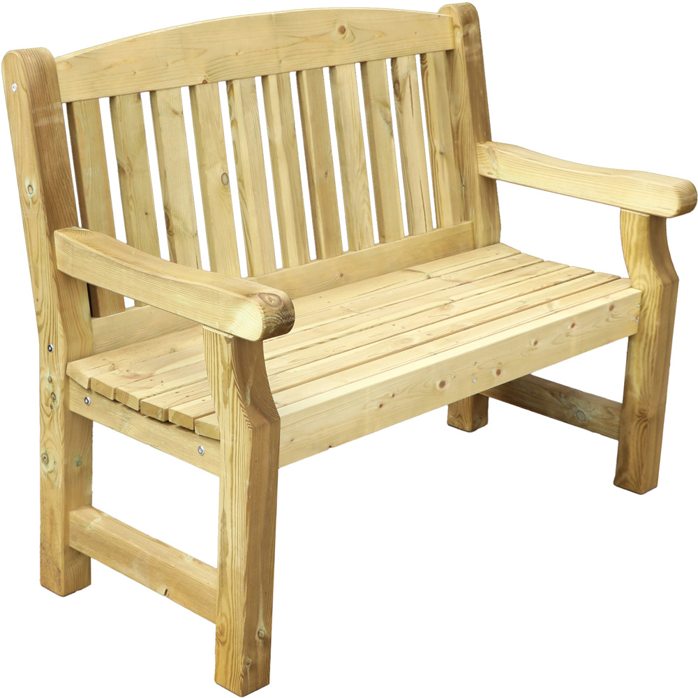 Mercia Carlton 2 Seater Timber Garden Bench Image 2
