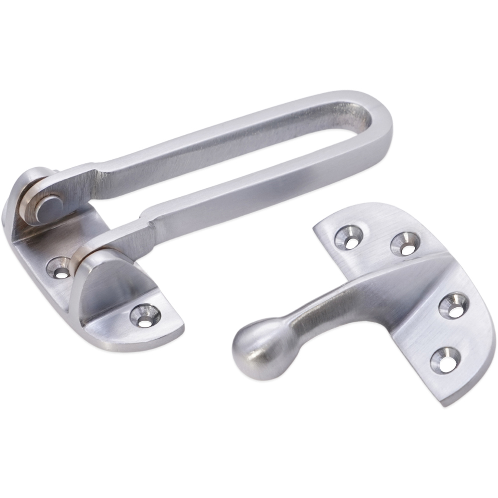 Spira Brass Satin Chrome Door Guard Image 3