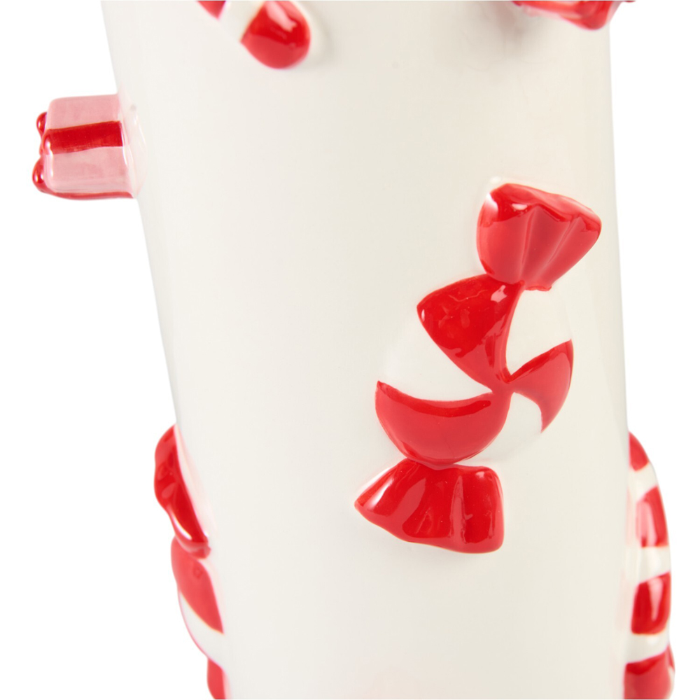 Candy Cane Sweet and Present Vase - White Image 4