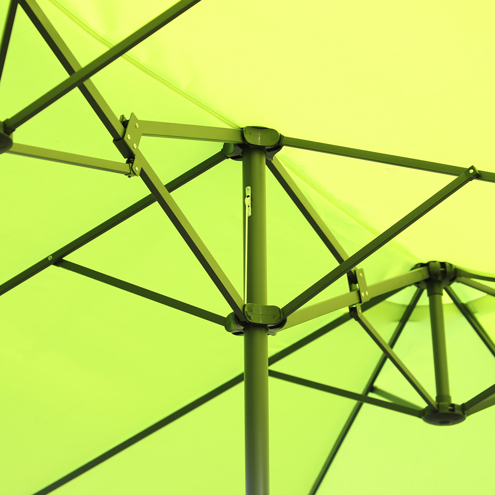 Outsunny 4.6m Garden Parasol Green Image 3