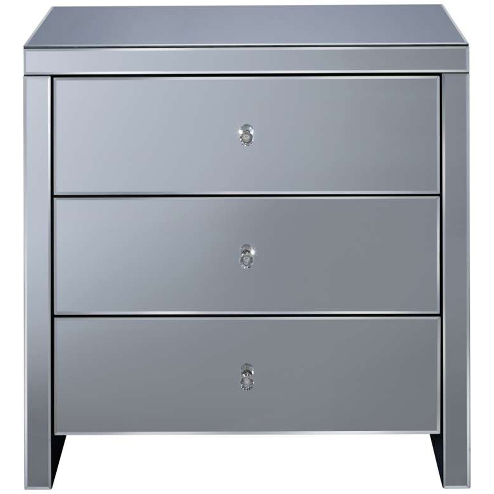 Birlea Seville 3 Drawer Mirrored Chest of Drawers Image 3