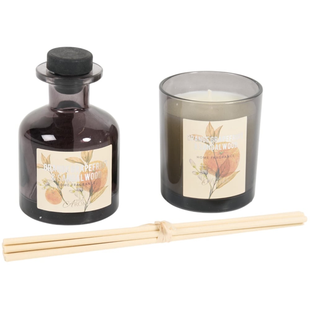Diffuser and Candle Gift Set - Orange Grapefruit and Sandalwood Image 3