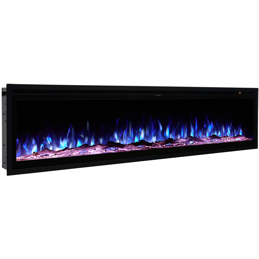 Living and Home Black Electric Fireplace 42 inch Image 3