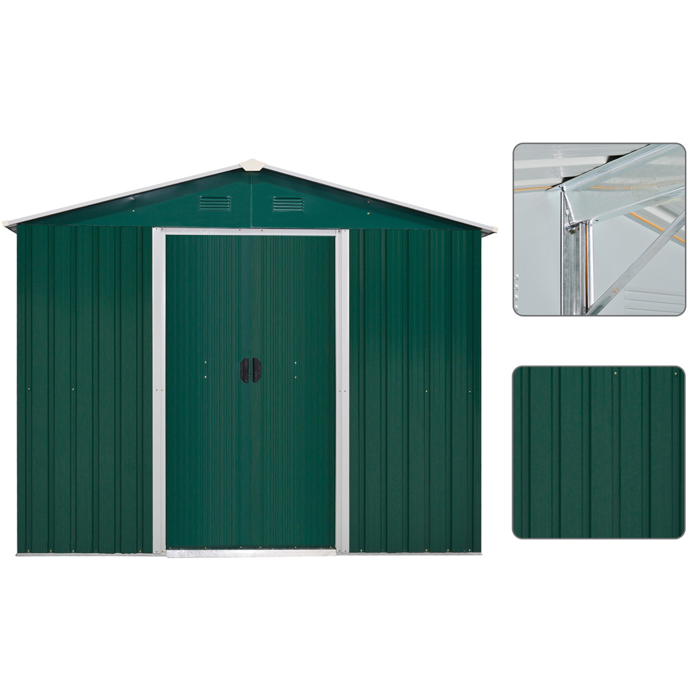 Outsunny 5.7x7.7ft Sliding Door Shed Image 6
