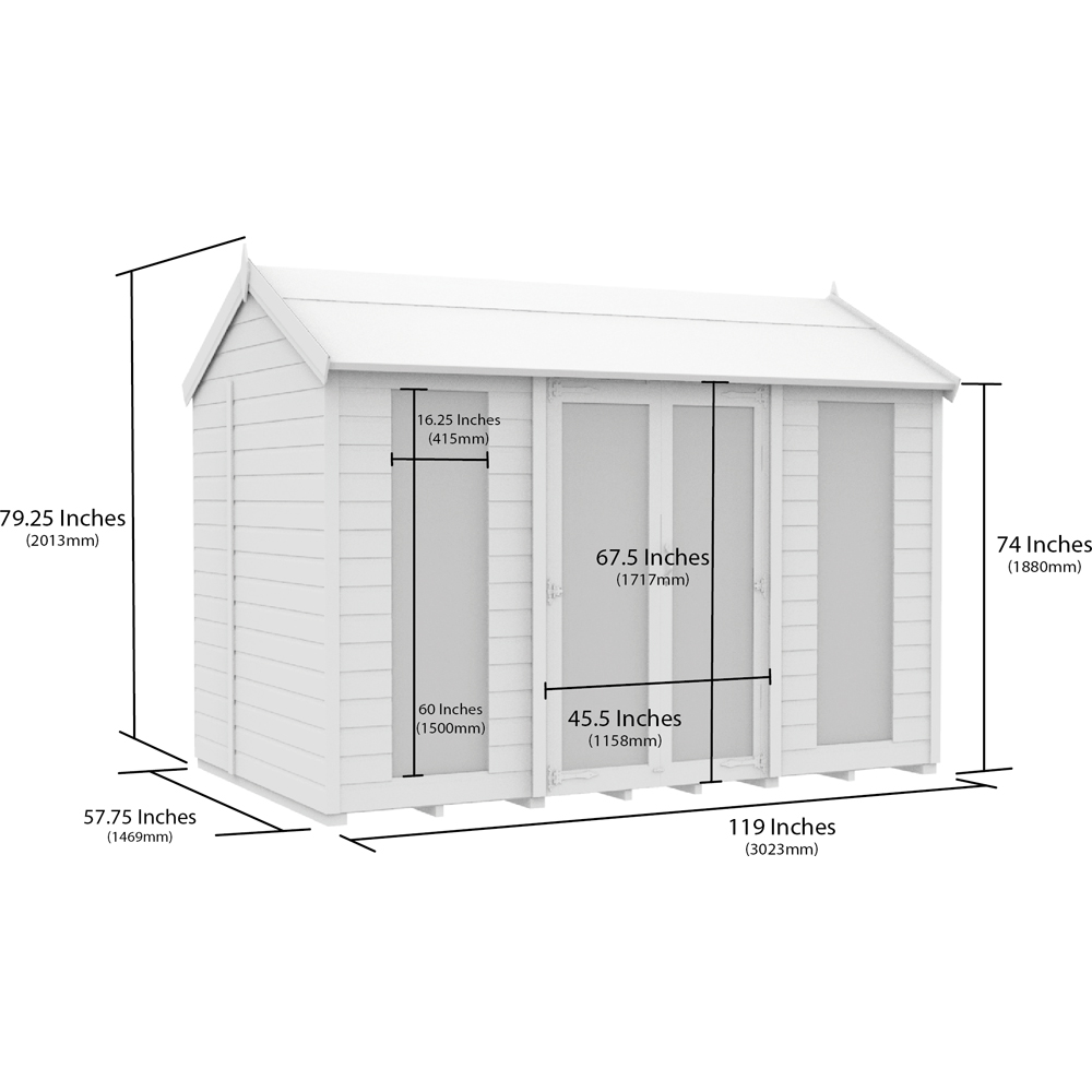DIY Sheds 10 x 5ft Tongue and Groove Timber Apex Summerhouse Image 7