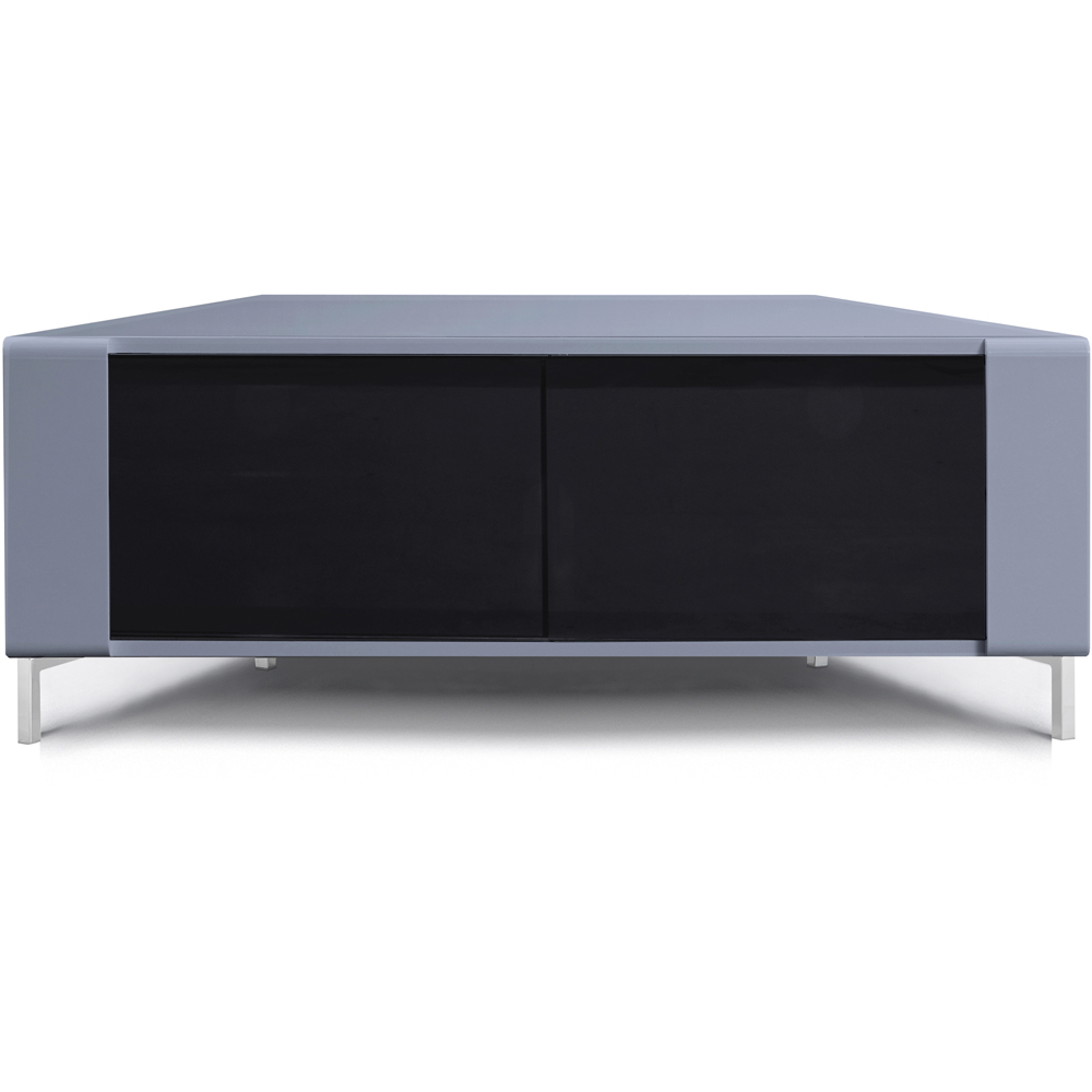 MDA Designs Corvus 2 Door Grey and Black TV Cabinet Image 2