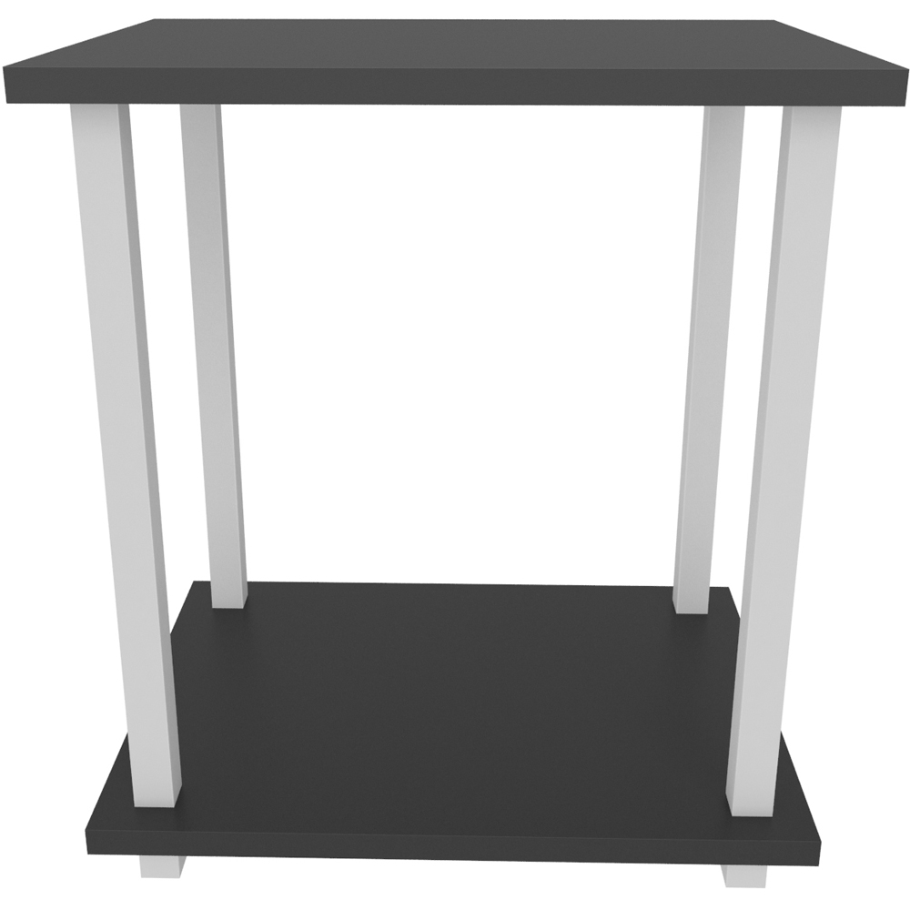 Decorotika Gurnee White and Anthracite Side Table Image 3