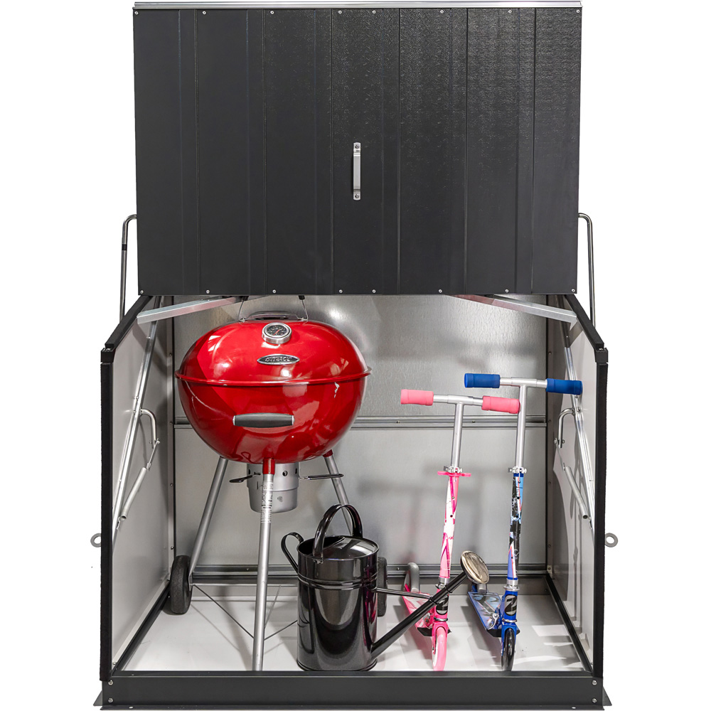 Trimetals Stowaway 5 x 3ft Anthracite Grey Garden Storage Box Image 2