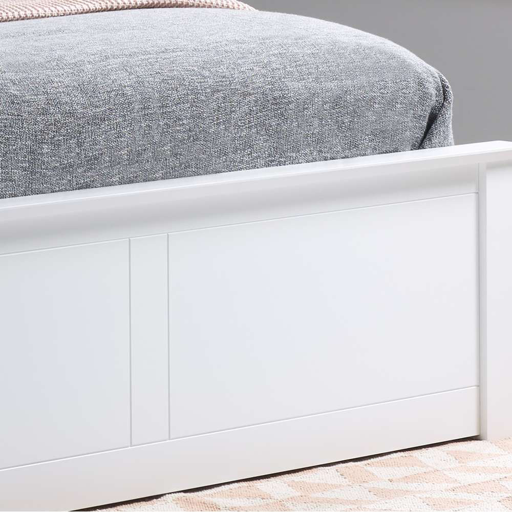 Phoenix King Size White Ottoman Bed Image 6