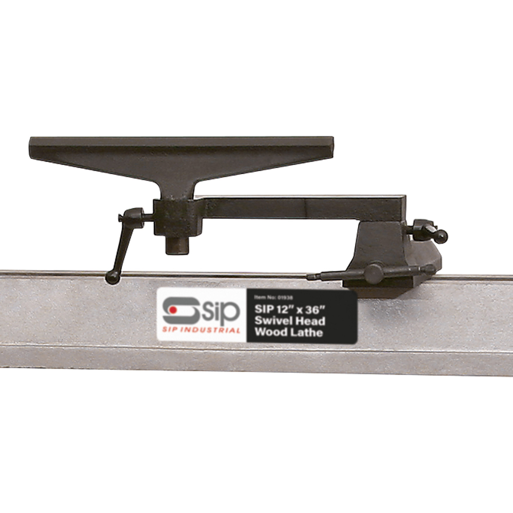 SIP Cast Iron Swivel Head Wood Lathe 12 x 36 inch Image 5