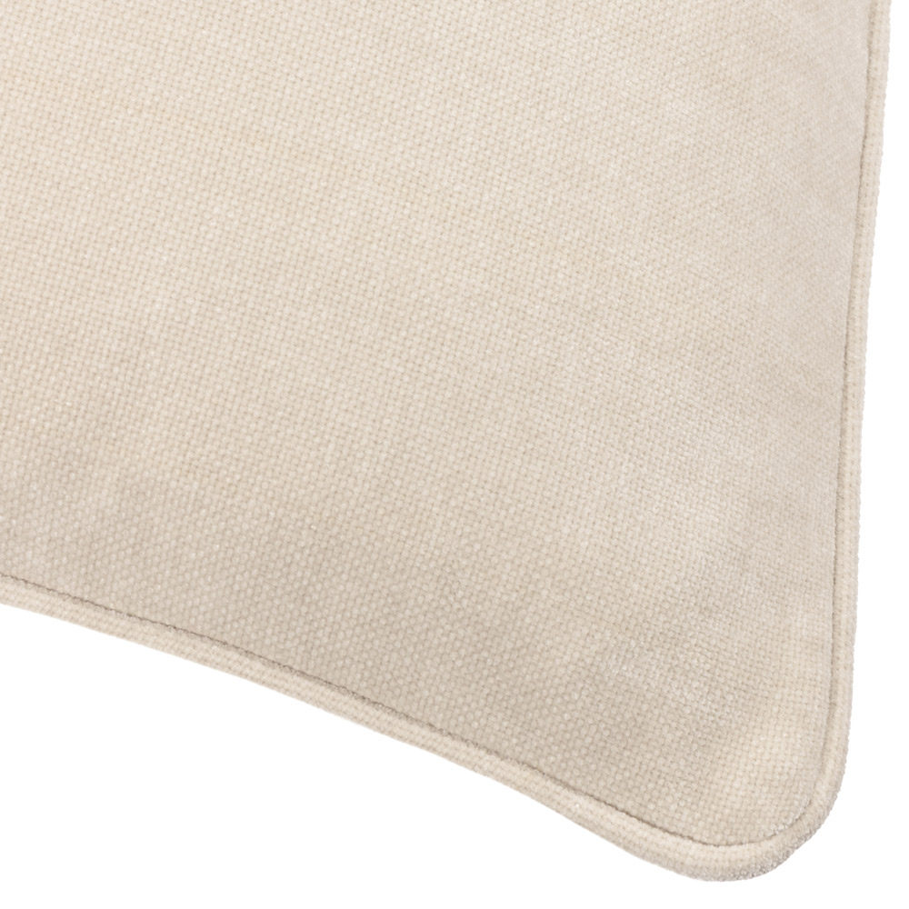 Yard Heavy Chenille Linen Piped Cushion 50 x 50cm Image 4