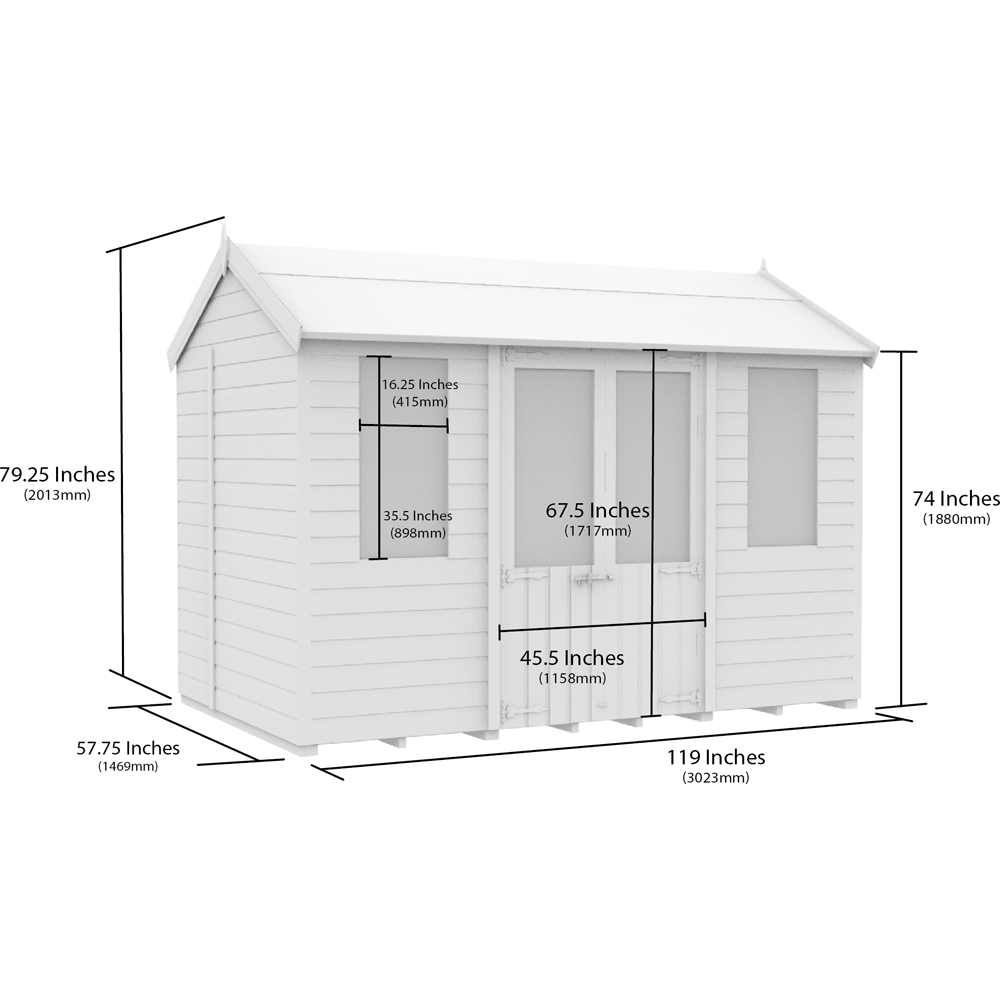 DIY Sheds 10 x 5ft Tongue and Groove Timber Apex Summerhouse Image 9
