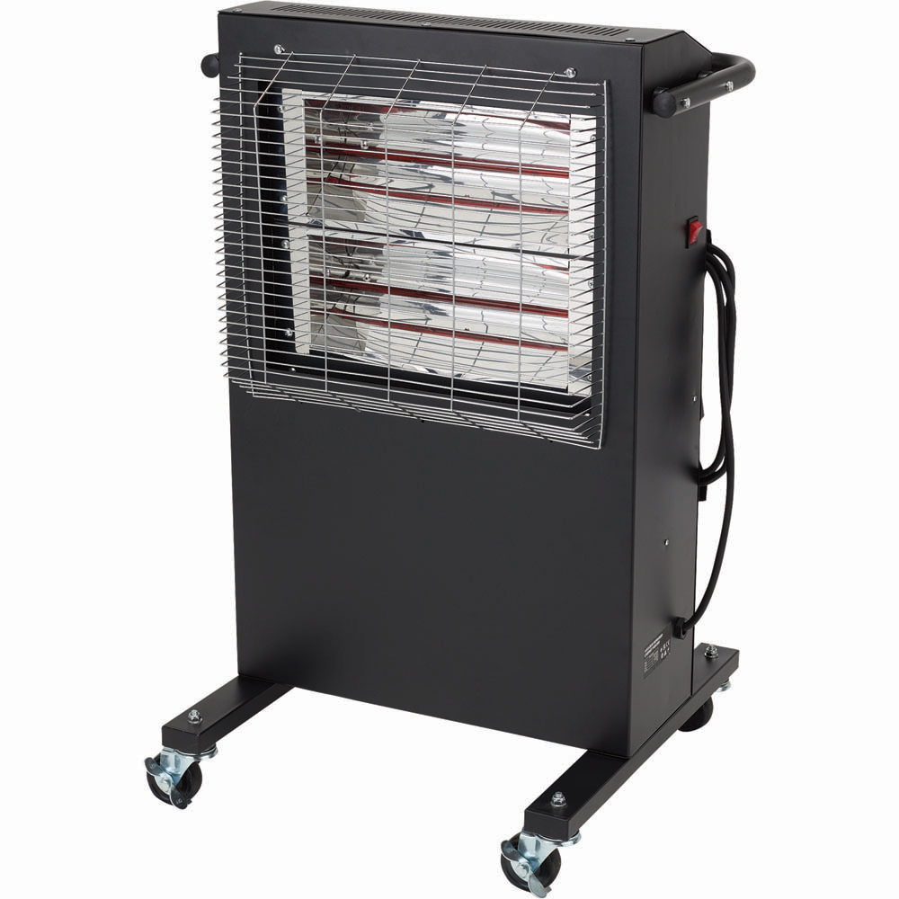 Draper Black Infrared Cabinet Heater 2800W Image 1