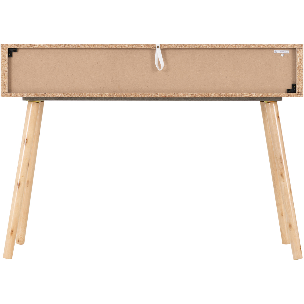 Seconique Nordic 3 Drawer Grey and Charcoal Concrete Console Table Image 6