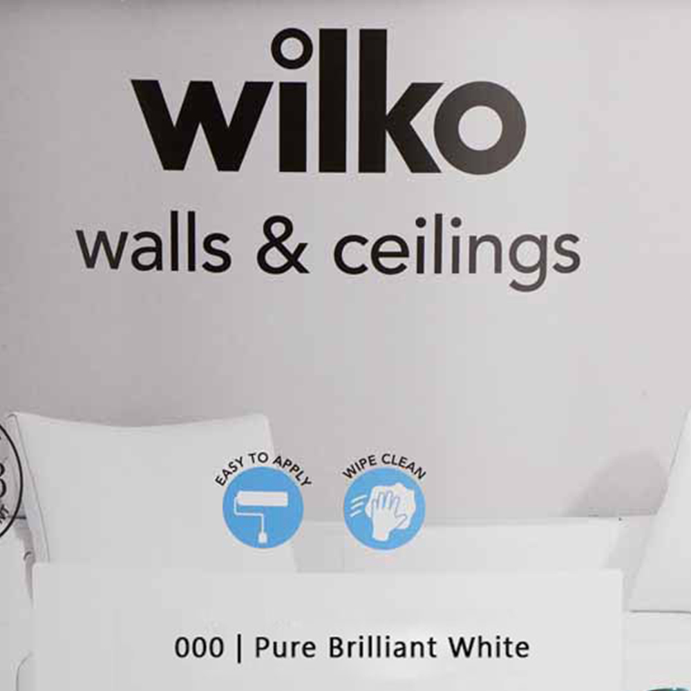 Wilko Walls & Ceilings Pure Brillant White Matt Emulsion Paint 7.5L Image 5