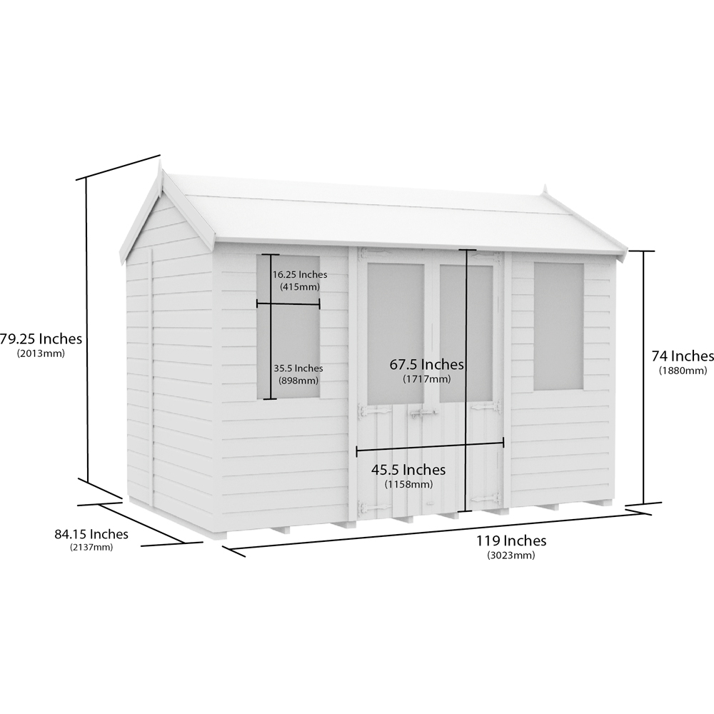 DIY Sheds 10 x 7ft Tongue and Groove Timber Apex Summerhouse Image 9
