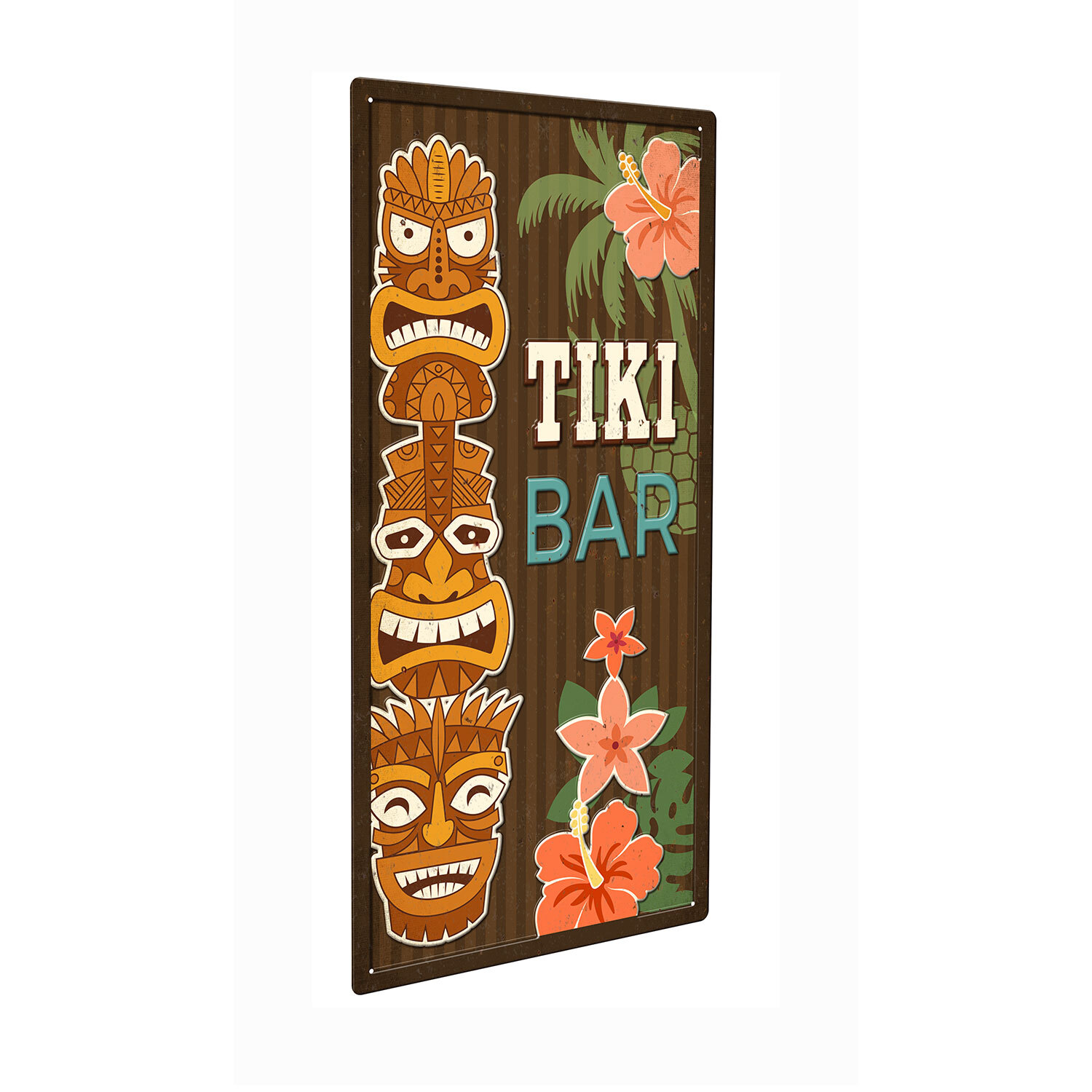Tropical Tiki Metal Plaque Image 2