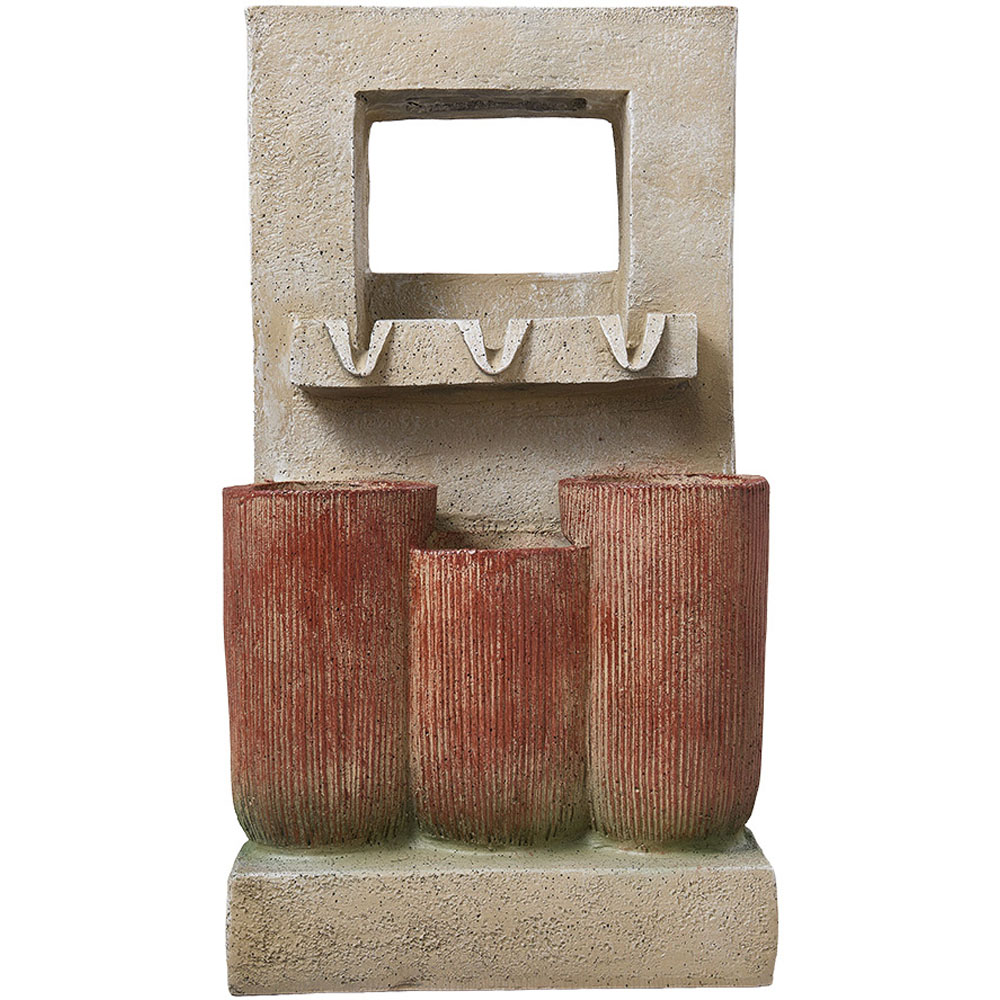 Living and Home Retro Solar Powered LED Light Water Fountain Image 4