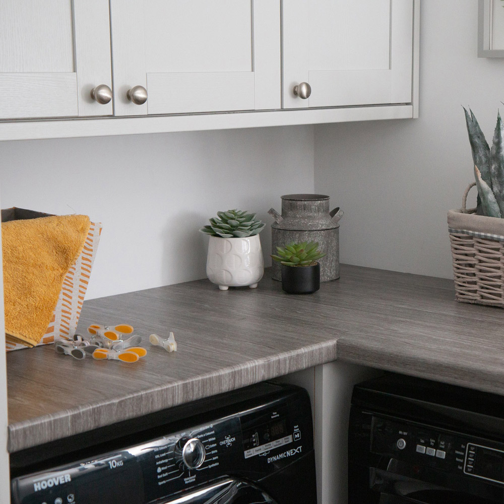 d-c-fix Oak Sheffield Pearl Grey Sticky Back Plastic Vinyl Wrap Film 90cm x 10m Image 3