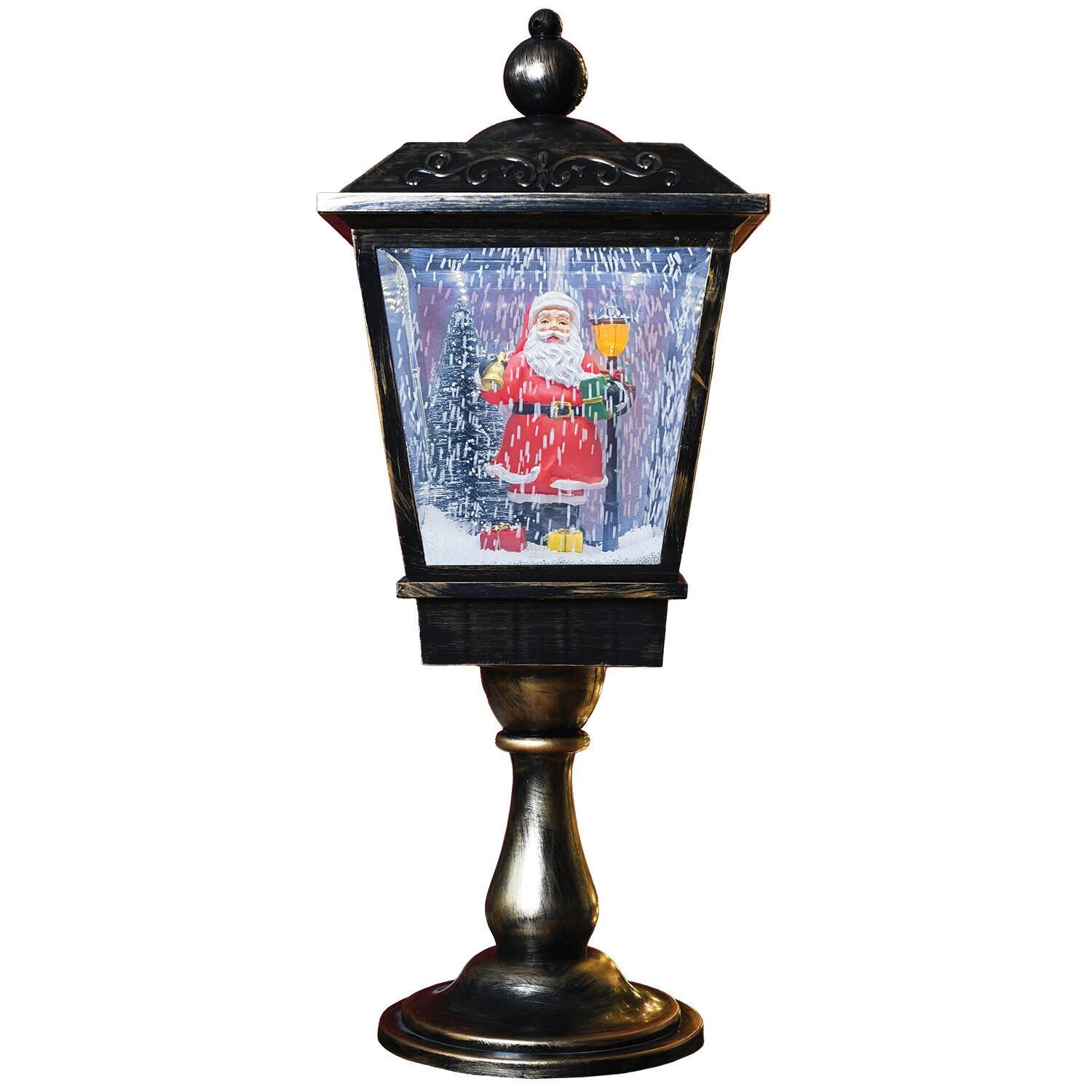 Snowing LED Music Table Lamp - Gold Image 1