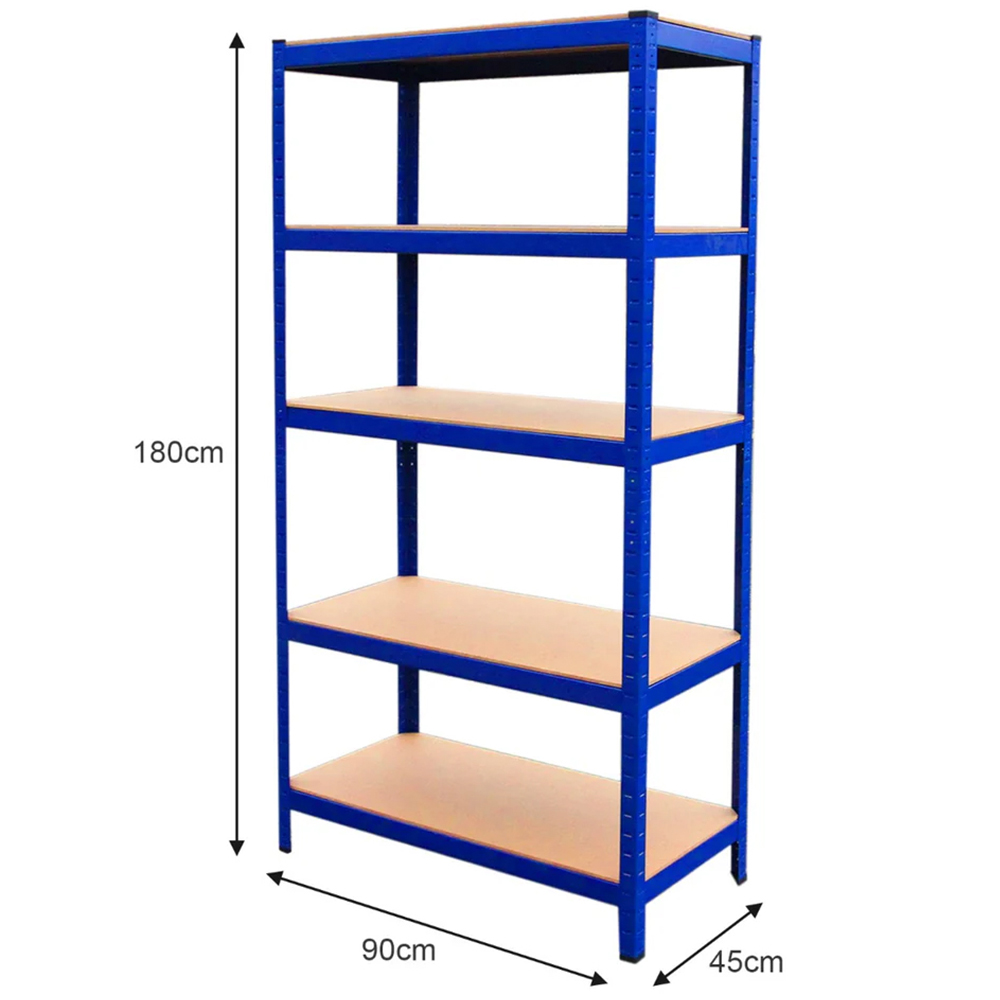 Monster Shop T-RAX Blue Metal Racking Units 180 x 90 x 45cm 8 Pack Image 7