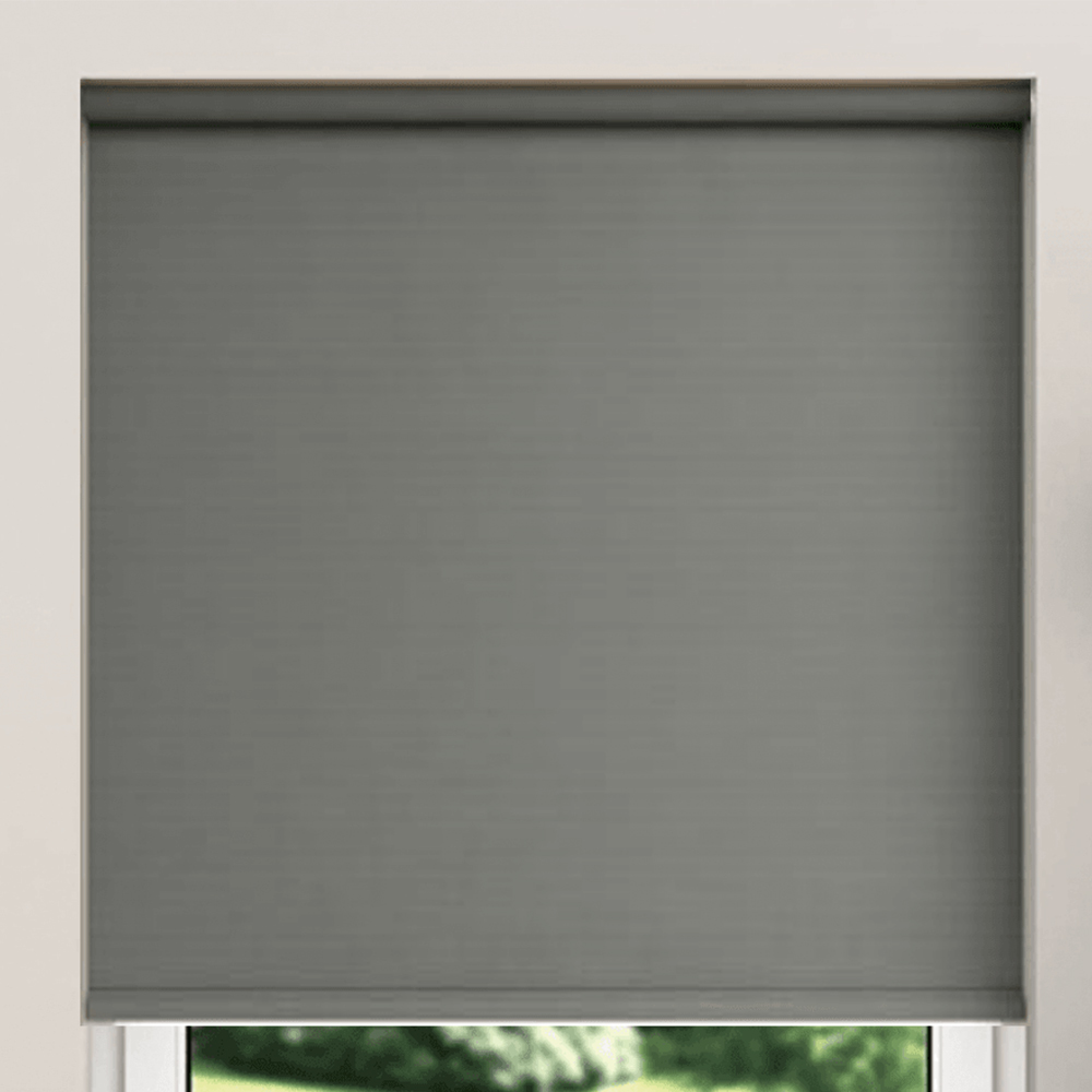 New Edge Blinds Blackout Roller Blinds Slate Grey 170cm Image 2