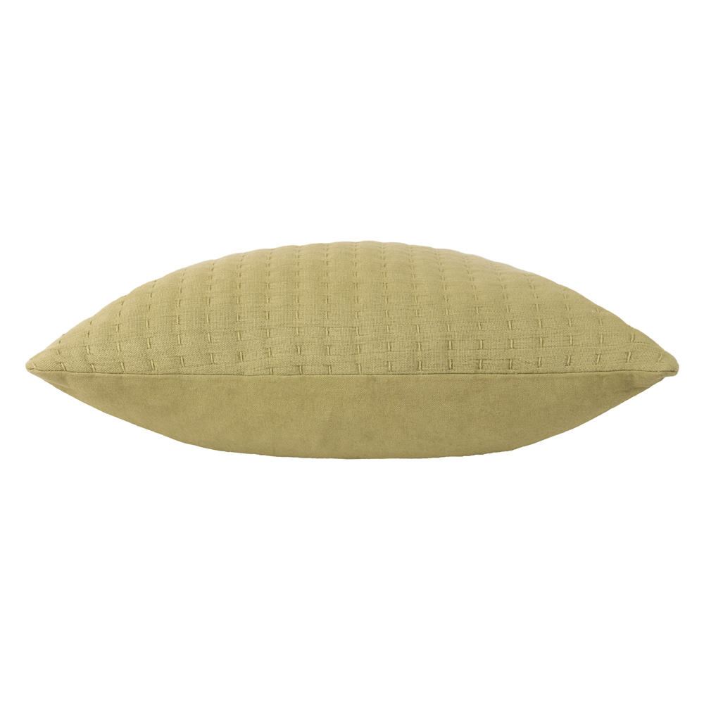 Yard Hush Avocado Cotton Linear Cushion Image 5