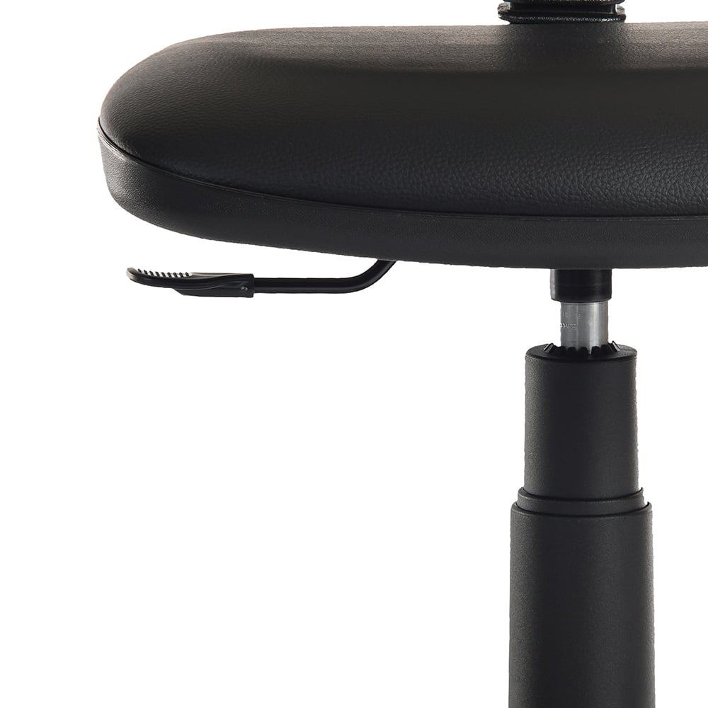 Teknik Office Ergo Blaster Faux Leather Desk Chair Black Image 4