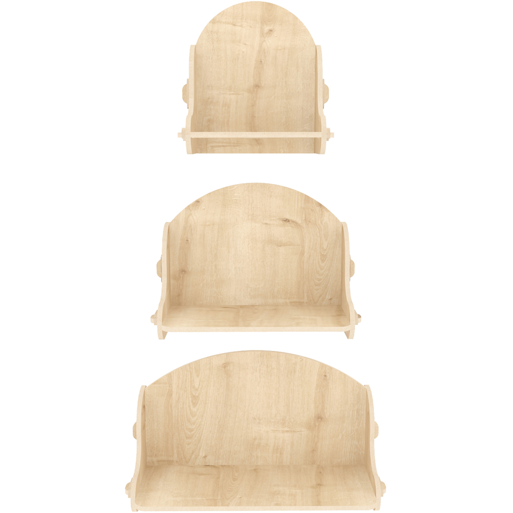 Decorotika Silya Set of 3 Wall Mounted Shelves Image 2