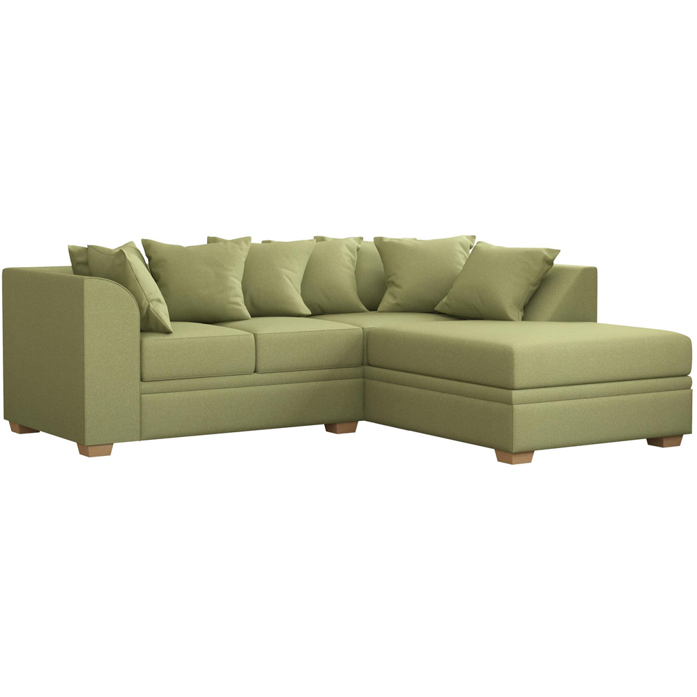 Modo 3 Seater Olive Venice Right Hand Scatter Back L-Shape Corner Sofa Image 2