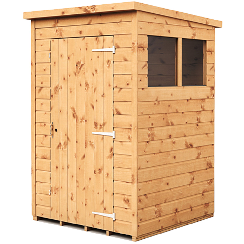 Empire Sheds 4 x 4ft Tongue and Groove Pent Garden Shed Image 1