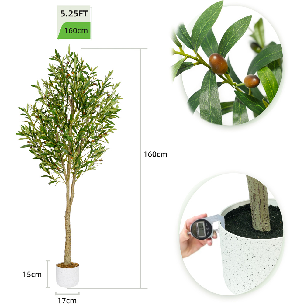 Olive Tree Indoor Artificial Plant 160cm Image 6