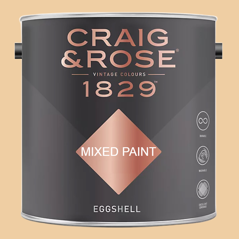 Craig & Rose 1829 Vintage Walls Wood and Metal Beauvais Cream Eggshell Paint 2.5L Image 2