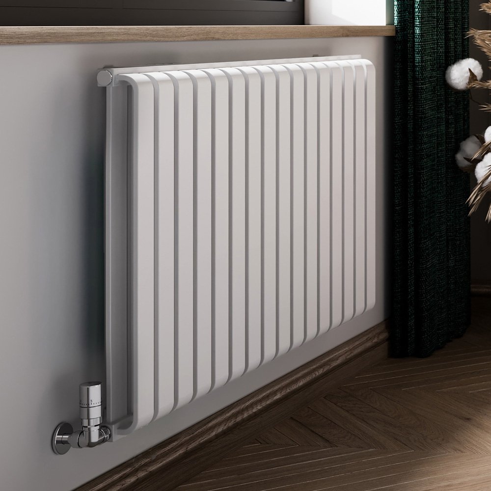 Terma Warp Room 3945 BTU Matt White Radiator 630 x 1045mm Image 2