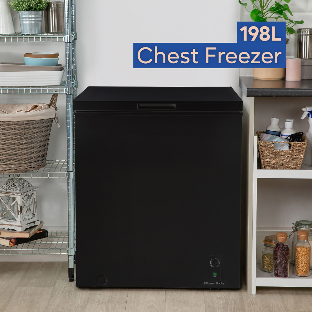 Russell Hobbs RH198CF0E1B 198L Black Chest Freezer Image 4
