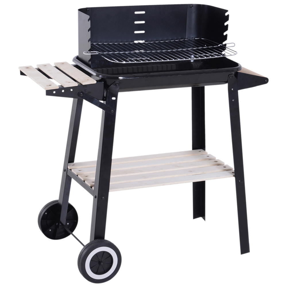 Charcoal BBQ Grill Trolley Image 1