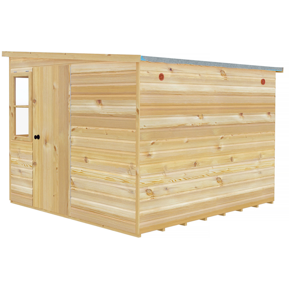 Shire 8 x 8ft Shiplap Style B Sun Pent Shed Image 4