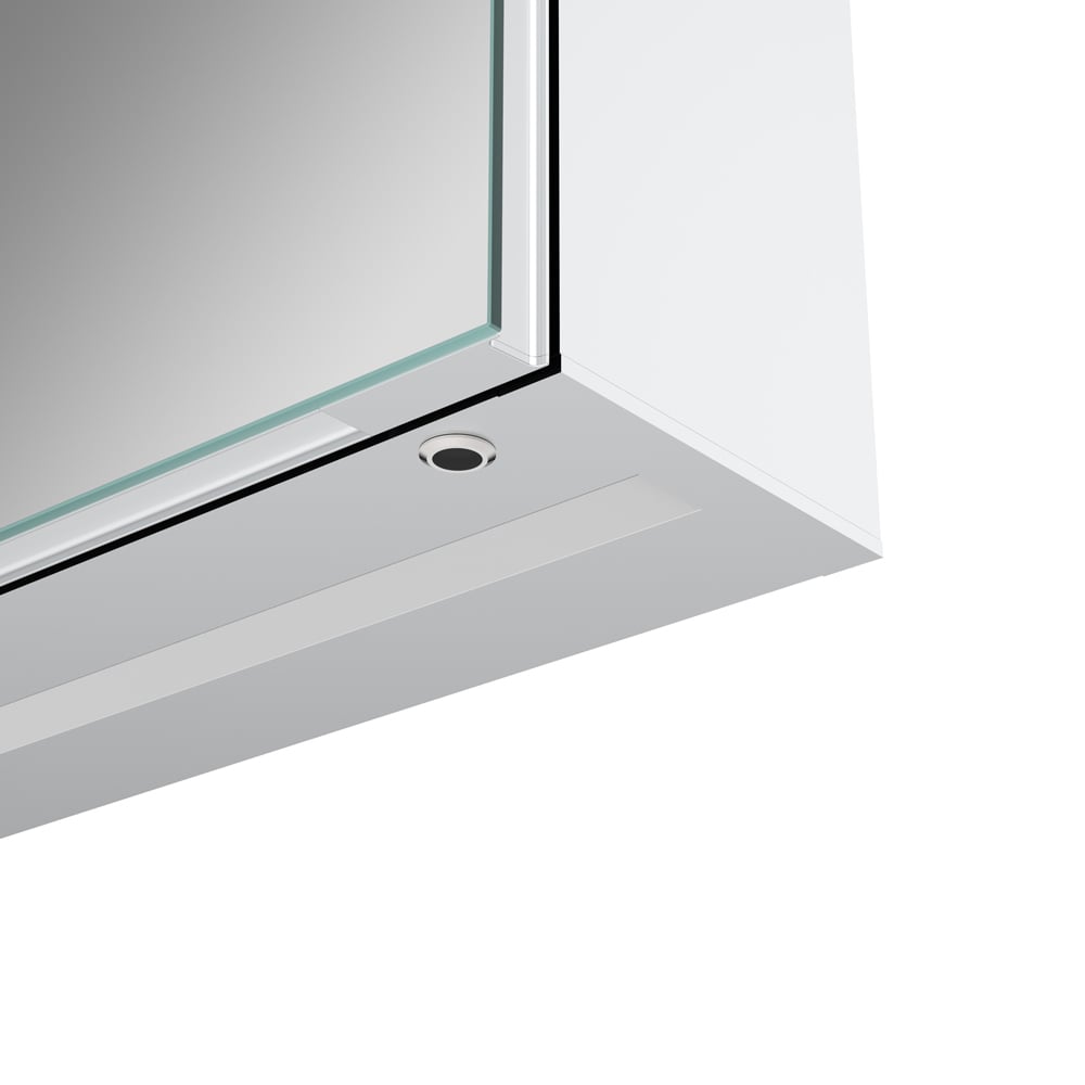 Bathstore Pearl Single Door LED Mirror Bathroom Cabinet Image 4
