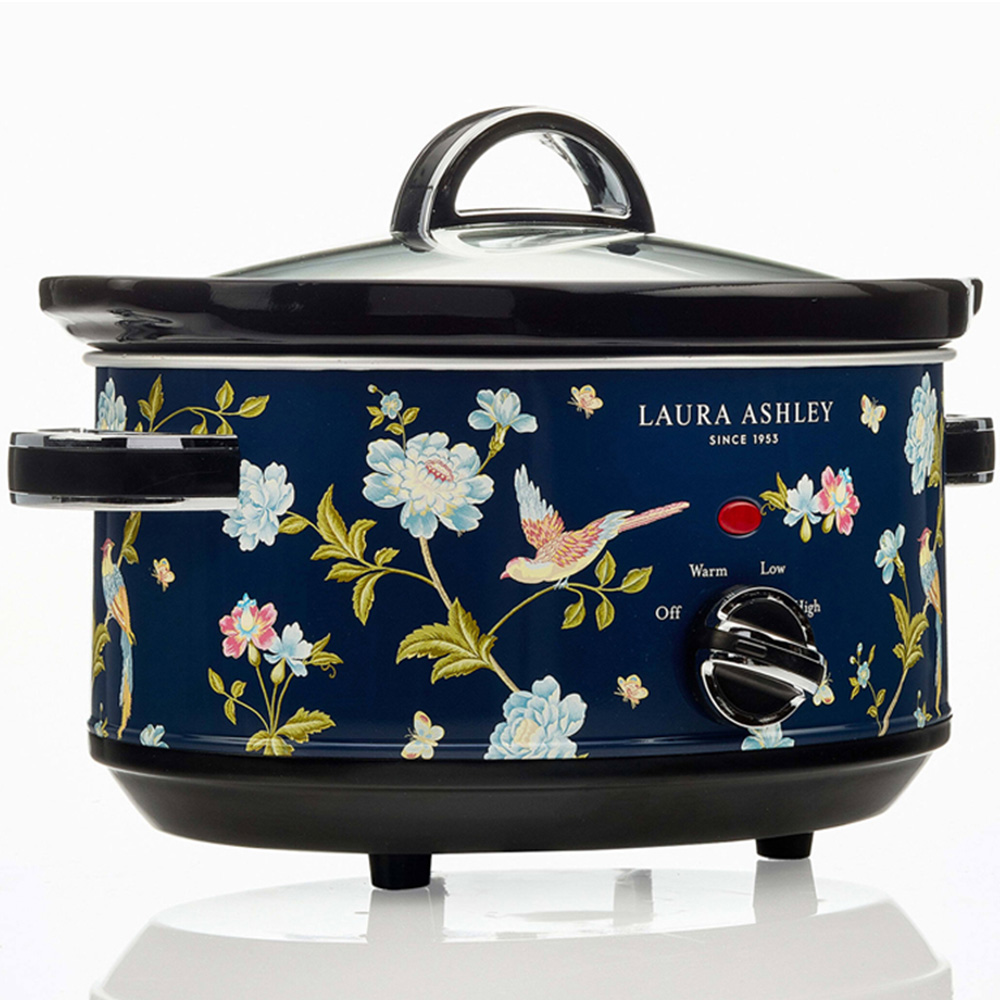 Laura Ashley Elveden VQSLWC3LLAENUK Navy 3.5L Slow Cooker Image 5