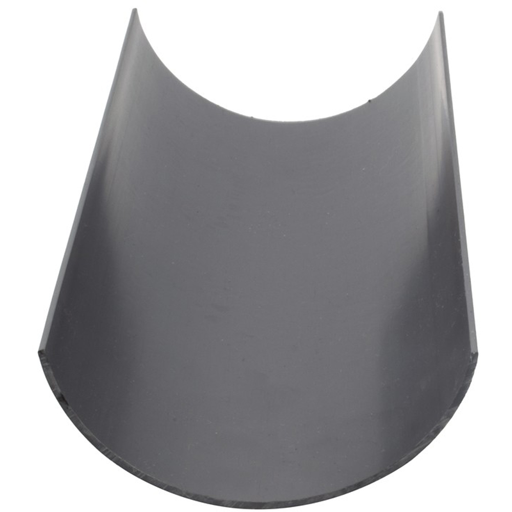 FloPlast Half Round Gutter Anthracite Grey 112mm x 4m Image 2