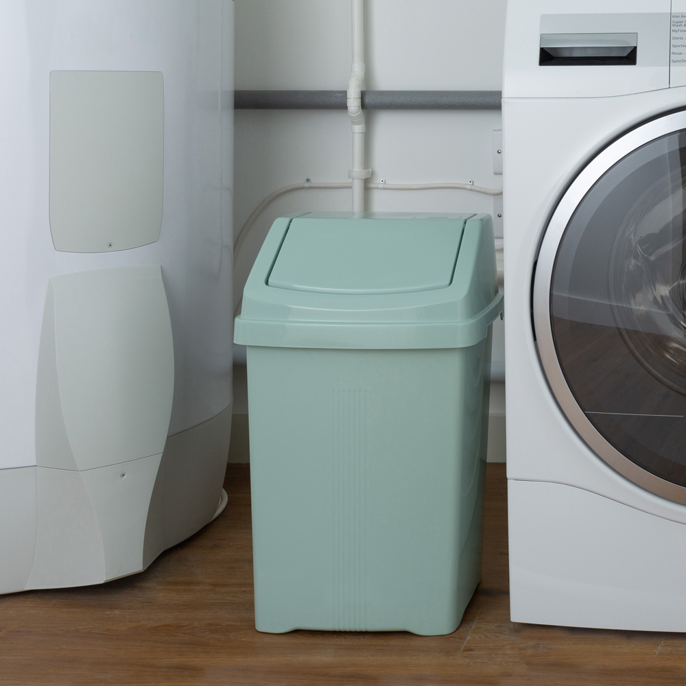 Wham Casa 25L Swing Bin Silver Sage Image 2