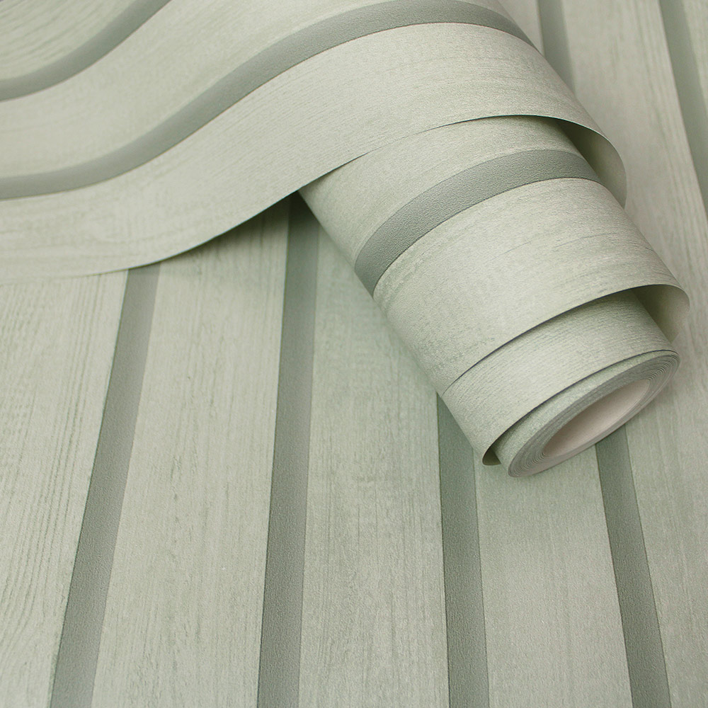Holden Decor Wood Slat Green Wallpaper Image 2