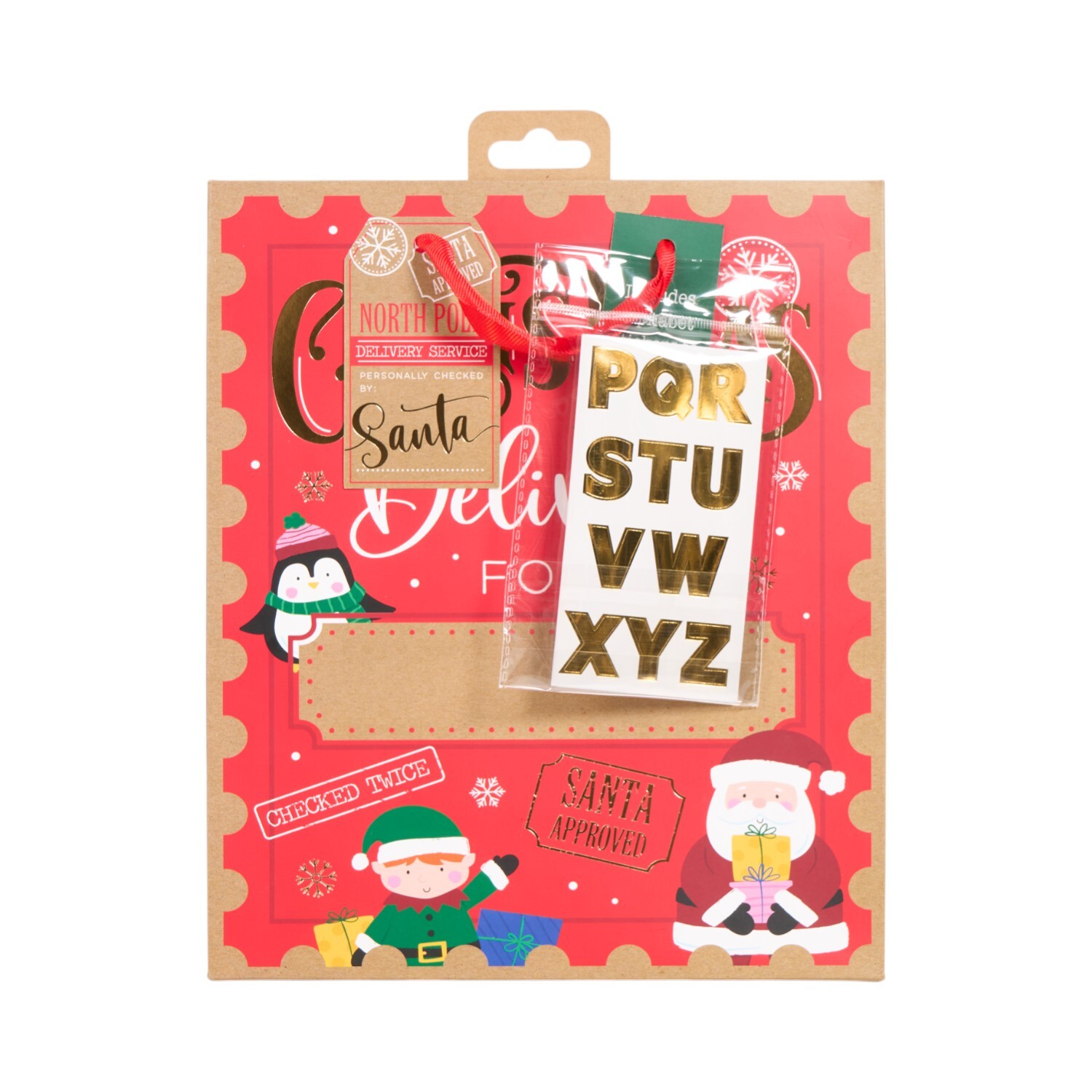 Personalised Christmas Gift Bag Red Medium Image 7