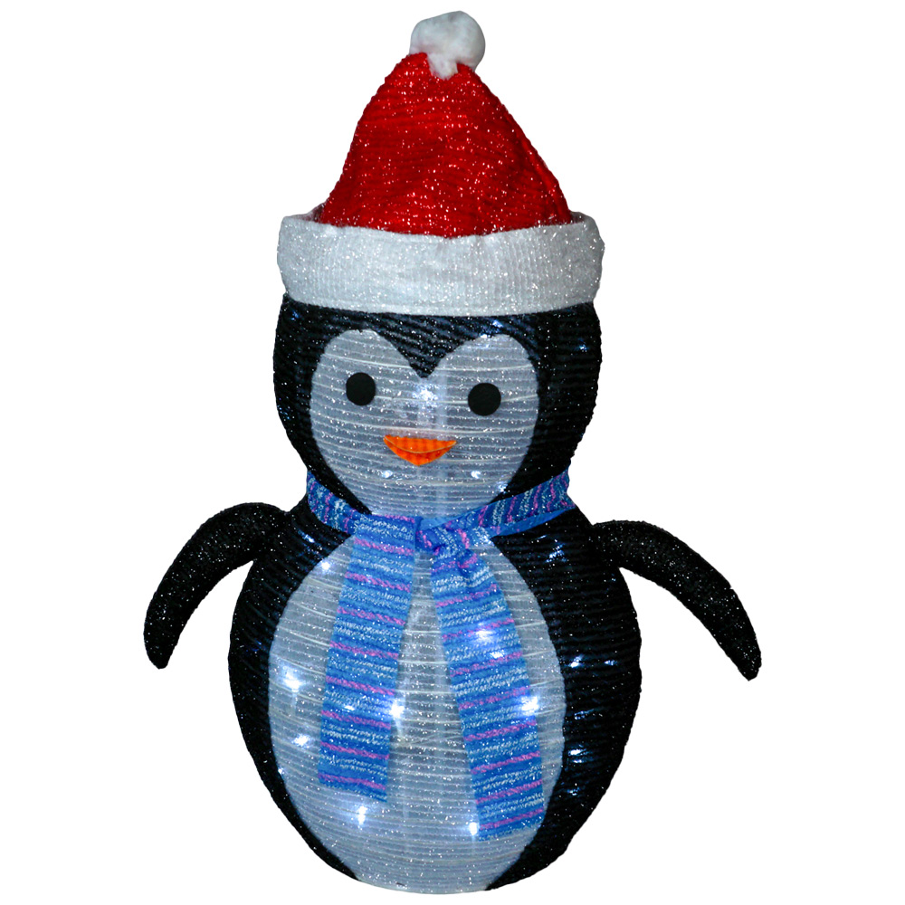 St Helens LED Multicolour Light Up Penguin 70cm Image 3
